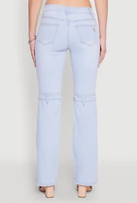 Womens VIP Convertible Straight Leg Jeans, Blue,