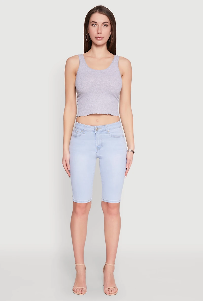 Womens VIP Convertible Straight Leg Jeans, Blue, Size 11