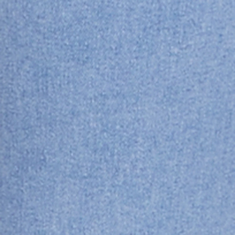 Frayed Floral Applique Straight Leg Jeans