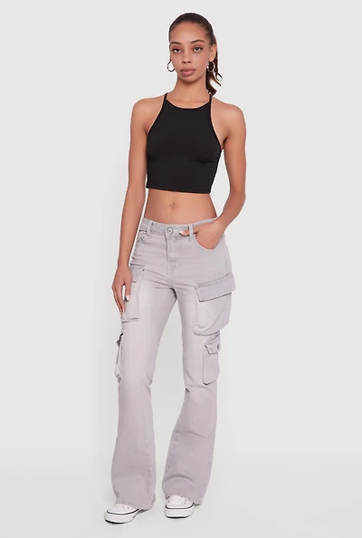 VIP Mid Rise Bootcut Cargo Jeans