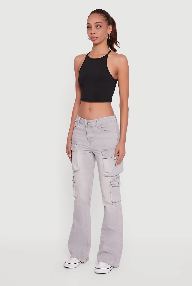 VIP Mid Rise Bootcut Cargo Jeans