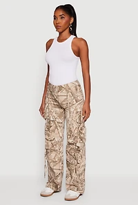 Womens VIP Tree Camo Utility Pants, Brown, Size 9-10