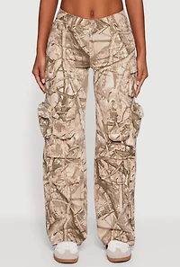 Womens VIP Tree Camo Utility Pants, Brown, Size 9-10