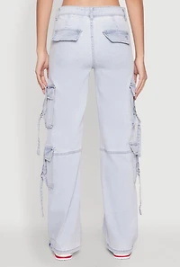 Womens VIP Cargo Jeans, Blue, Size 9