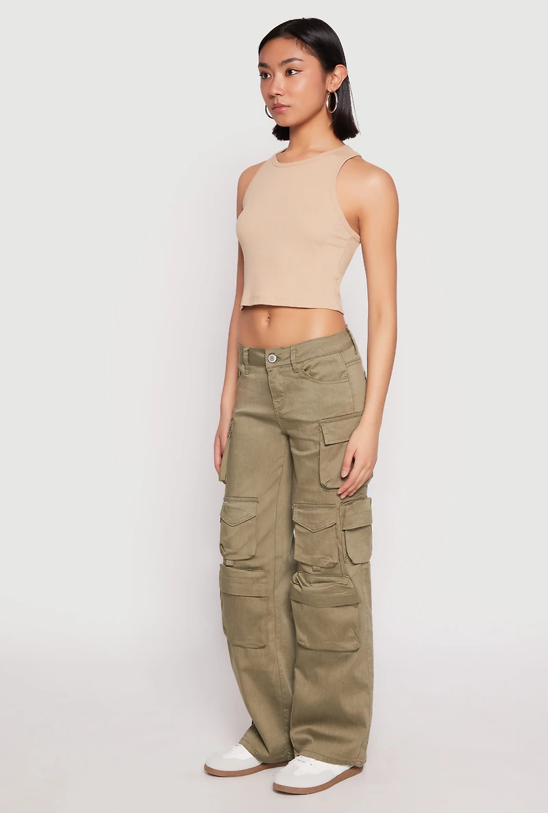 Womens VIP Twill Straight Leg Cargo Pants,