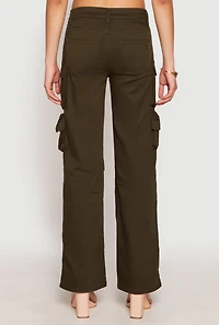 Womens VIP Straight Leg Cargo Pants, Green, Size 13-14