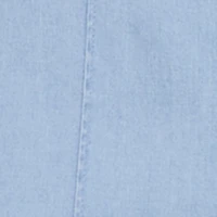 High Waisted Wide Leg Chambray Pants