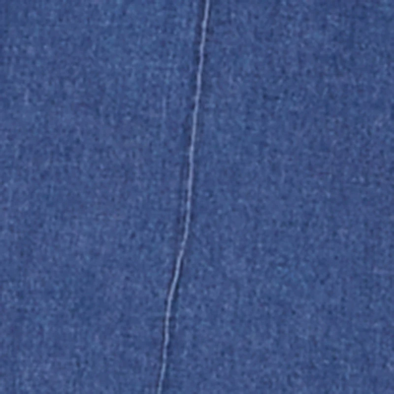 High Waisted Wide Leg Chambray Pants