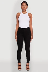 Womens WAX Basic High Waisted Skinny Jeans,