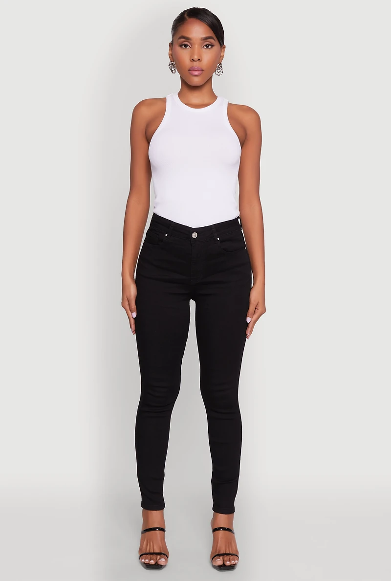 Womens WAX Basic Skinny Jeans, 9