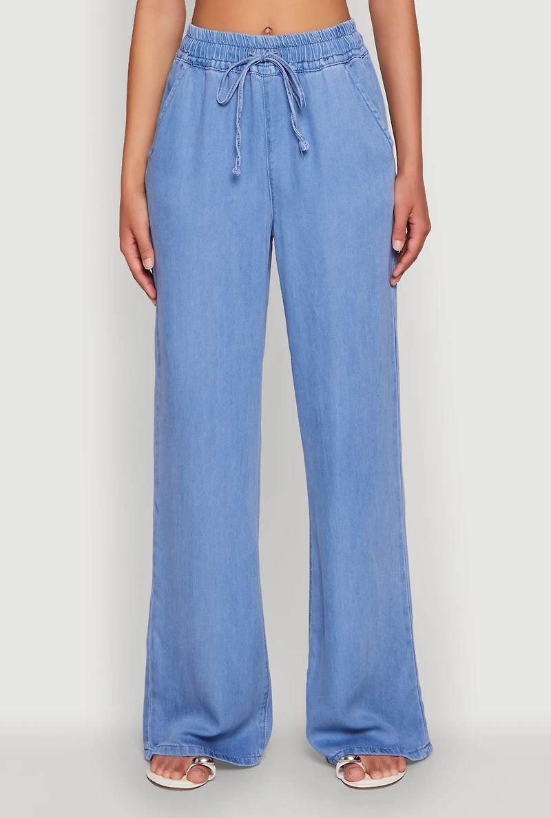 WAX Chambray Palazzo Pants