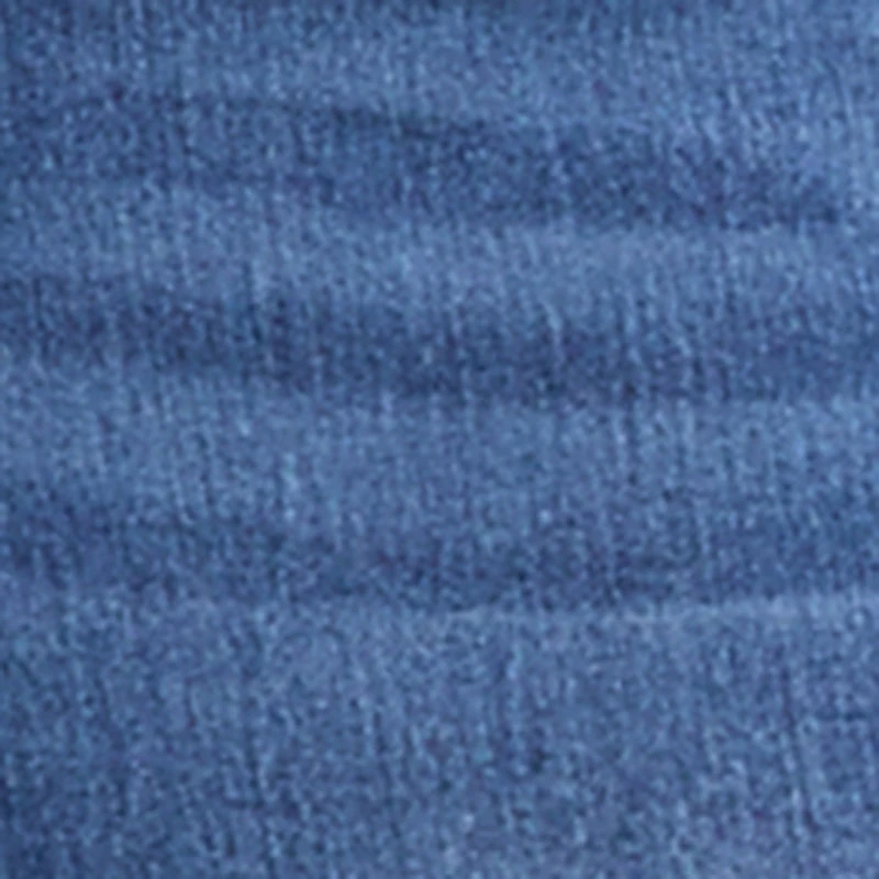 Whiskered Wide Leg Jeans