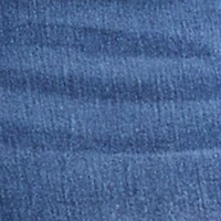 Whiskered Wide Leg Jeans