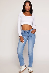 WAX Whiskered Straight Leg Jeans