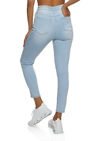 WAX Button Fly Skinny Jeans