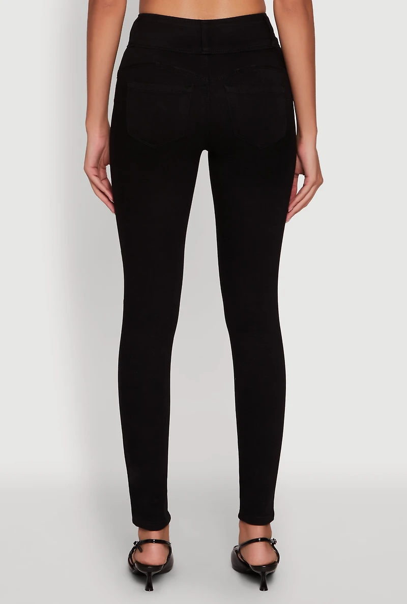 Womens WAX High Waisted Push Up Skinny Jeans,