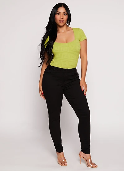 Womens WAX Twill Skinny Leg Pants,