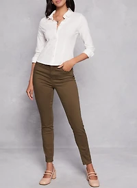 WAX Twill Skinny Leg Pants