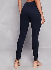 Womens WAX Twill Skinny Leg Pants,