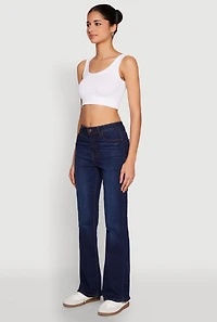 Womens WAX Boot Cut Jeans, Blue, Size 0
