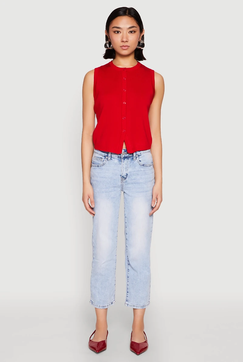 WAX Straight Leg Capri Jeans