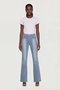 Almost Famous Zip Front Mid Rise Bootcut Jeans