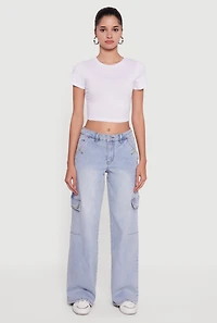 Almost Famous Wide Leg Cargo Jeans
