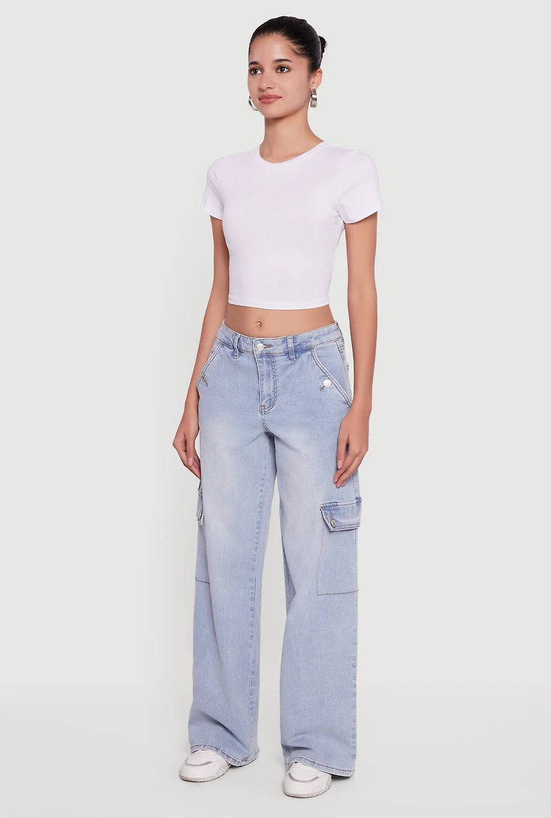 Almost Famous Wide Leg Cargo Jeans