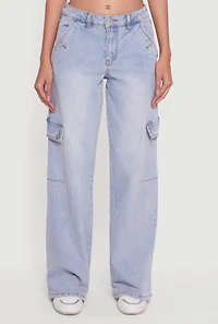 Almost Famous Wide Leg Cargo Jeans