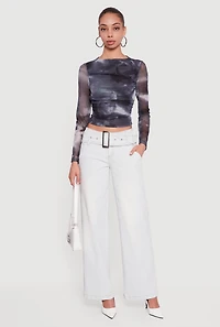 Almost Famous Belted Front Jeans