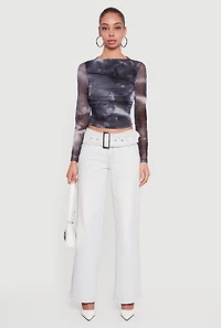 Almost Famous Belted Front Jeans