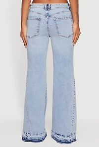 Almost Famous Raw Hem Flare Leg Jeans