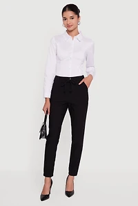 Almost Famous Stretch Tapered Leg Pants with Pockets