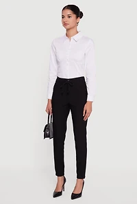 Almost Famous Stretch Tapered Leg Pants with Pockets