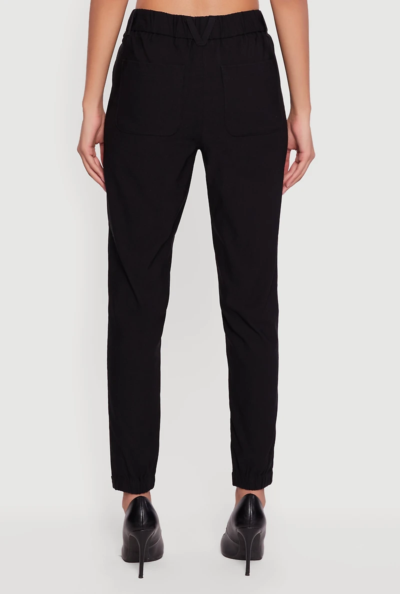 Almost Famous Stretch Tapered Leg Pants with Pockets