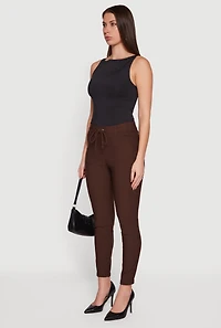 Almost Famous Stretch Tapered Leg Pants with Pockets