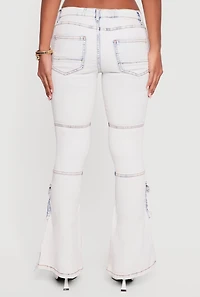 Flare Leg Cargo Jeans