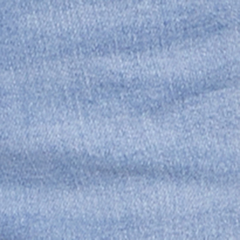 Mid Rise Bow Print Wide Leg Jeans