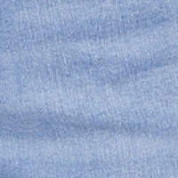 Mid Rise Bow Print Wide Leg Jeans