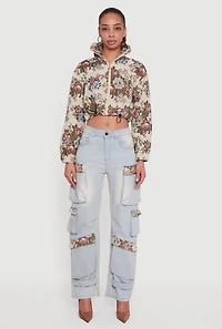 Tapestry Jacquard Cropped Jacket