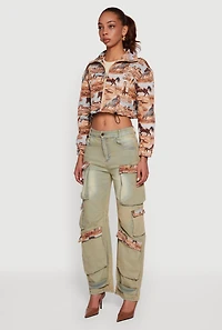 Tapestry Jacquard Cropped Jacket