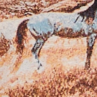 Jacquard Trim Cargo Pocket Acid Wash Jeans