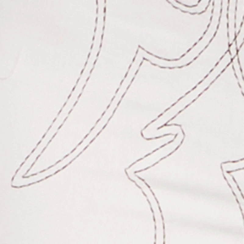 Straight Leg Western Decorative Stitch Jeans