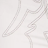 Straight Leg Western Decorative Stitch Jeans