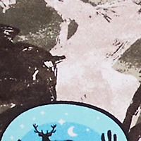 Zip Front Printed Pattern Ruched Sleeve Jacket