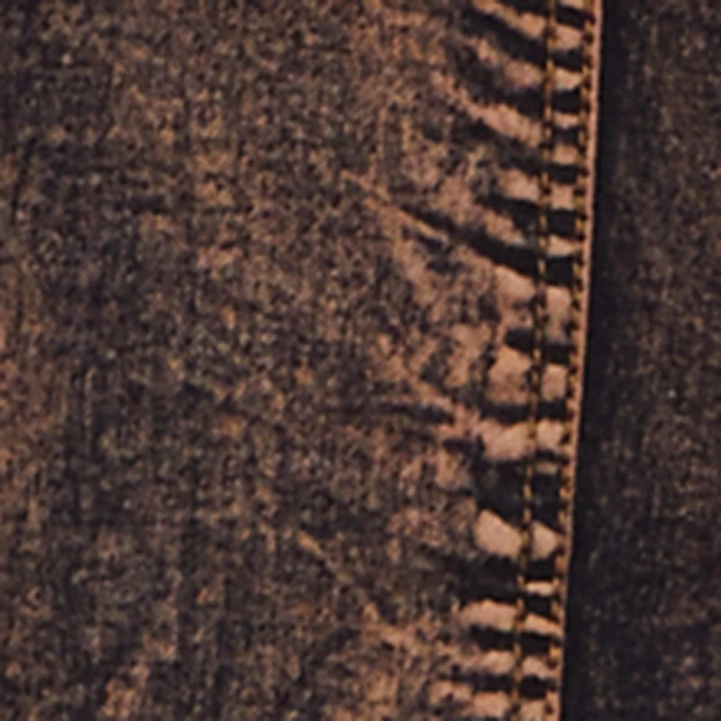 Acid Wash Distressed Denim Cargo Joggers