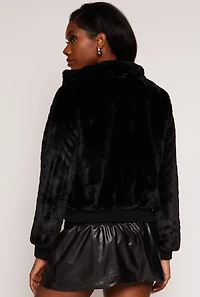 Faux Fur Bomber Jacket