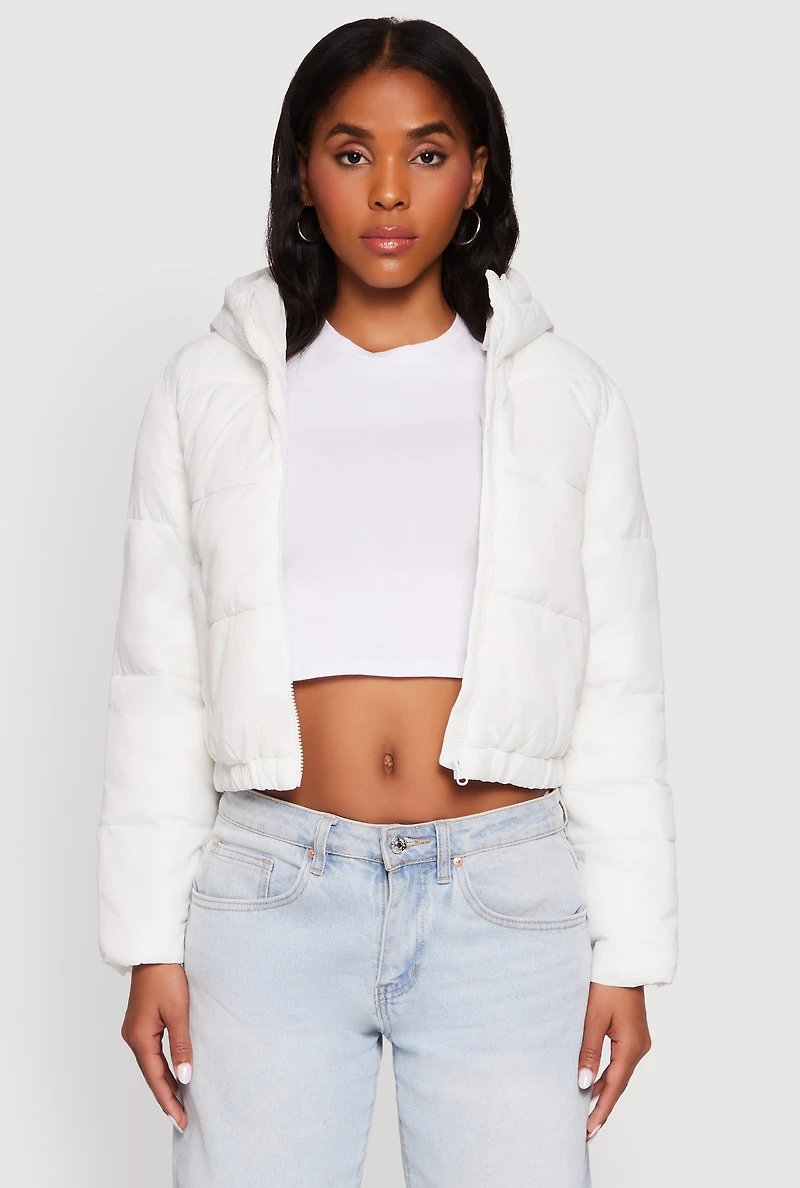 Hooded Short Puffer Jacket