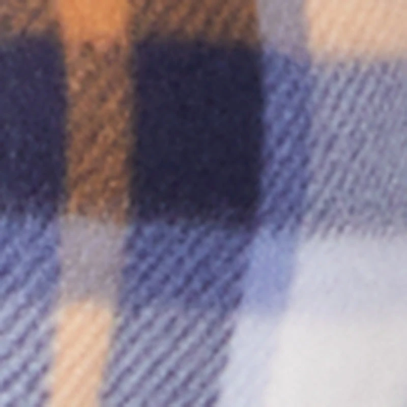 Plaid Sherpa Lined Open Front Shacket