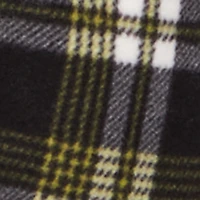 Plaid Sherpa Lined Hooded Button Front Shacket